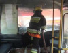 Şəkidə sərnişin dolu avtobus yandı
