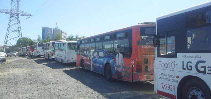 Bir gündə 100 avtobus cərimə meydançasına salındı