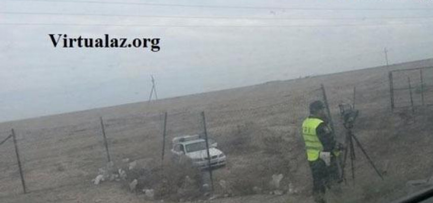 Qoruqda gizlənən yol polisləri
