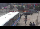 Bakıda avtobus aşıb insanlara ŞOK yaşatdı – YENİ VİDEO
