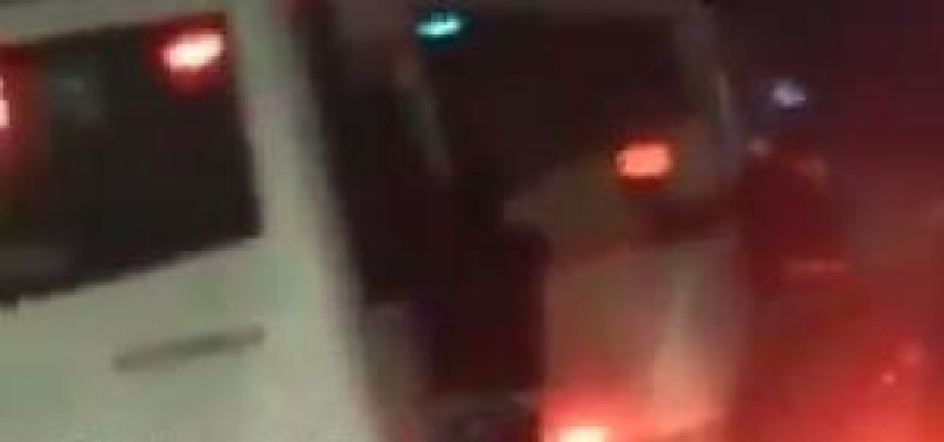 Bakıda təhlükəli avtobus