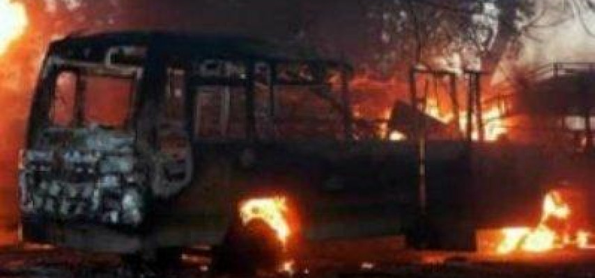 Dünyada 7 erməni azaldı; avtobus yanıb