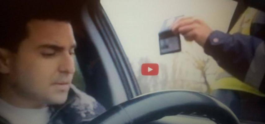 ŞOK: Bu dəfə sürücü yol polisinə protokol yazdı