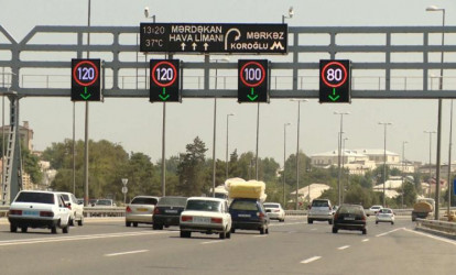 Bakının bəzi yollarında sürət həddi azaldıldı