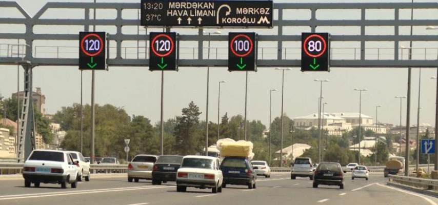 Bakının bəzi yollarında sürət həddi azaldıldı