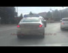 Bakının mərkəzində palçıqlı DYP maşını; nömrə görünmür