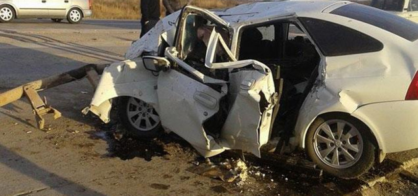 «Priora» «Kamaz»a çırpıldı