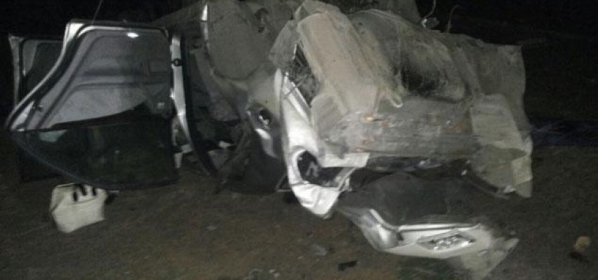 Şəmkir postu yaxınlığında dəhşətli qəza: 2 ölü, 1 yaralı