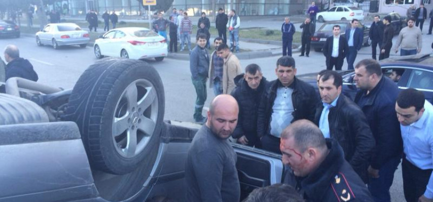 Bakıda polis mayoru dəhşətli qəza törətdi