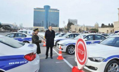 Yeni gətirilən polis maşınlarının - HEYRƏTAMİZ ÖZƏLLİYİ