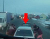 Yol verməyən sürücünü belə döydülər