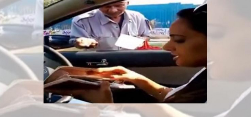 Dilənçinin cavabı «xırdam yoxdur» deyən sürücünü şoka saldı-VİDEO