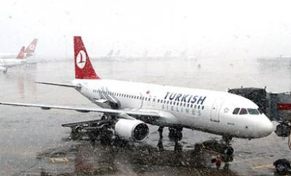 Təyyarə torpağa batdı