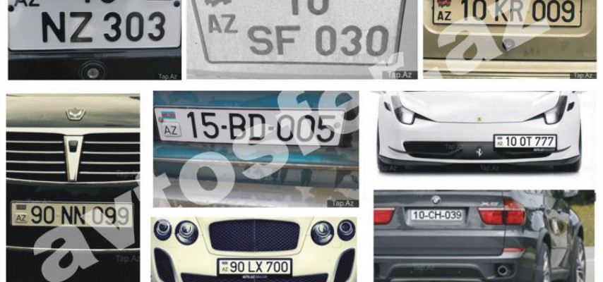 Azərbaycanda avtomobil nömrələrinin açıq alveri gedir