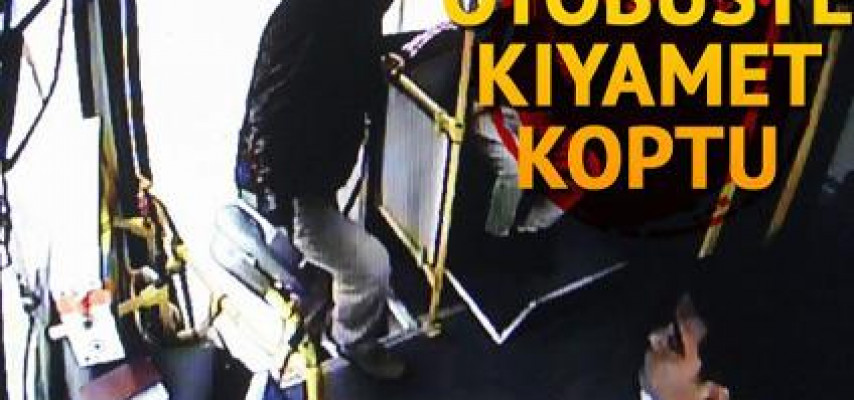 Avtobusda əlbəyaxa dava