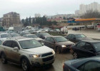 Bakıda dəhşətli tıxac