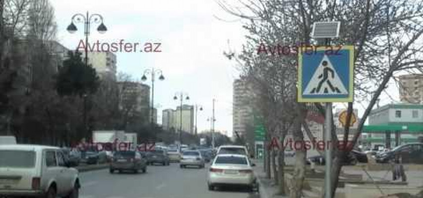 Bakıda yol nişanları ilə bağlı biabırçı vəziyyət – FOTO-VİDEO