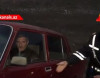Qəza törədən sərxoş sürücü maşından düşə bilmədi