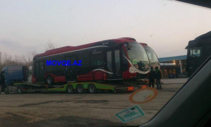 Bakıya gətirilən yeni Avro-5 avtobusları