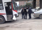 Avtobus «Mersedes»i vurub əzdi