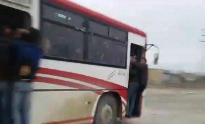 Bakıda sərnişinləri dərdə salan avtobus