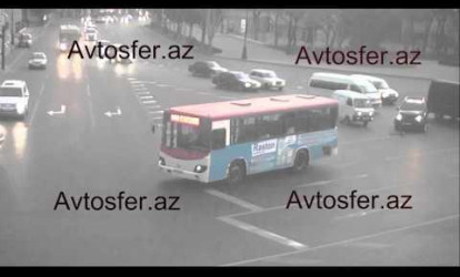 Qadın iş adamının avtobusu «Azneft»də belə qəza törətdi