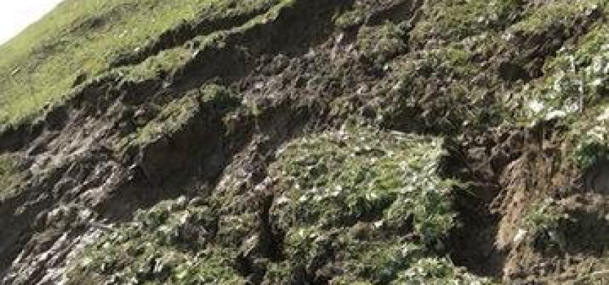 Sürüşmə yolu dağıtdı