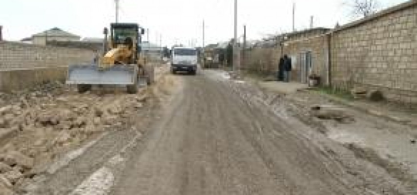 Sabunçu-Ramana avtomobil yolu təmir olunur