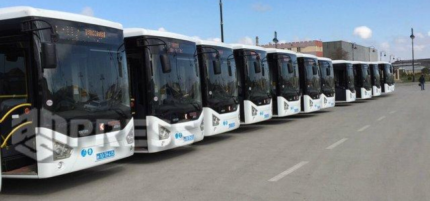Bakının yeni «Avro-5» avtobusları gəldi