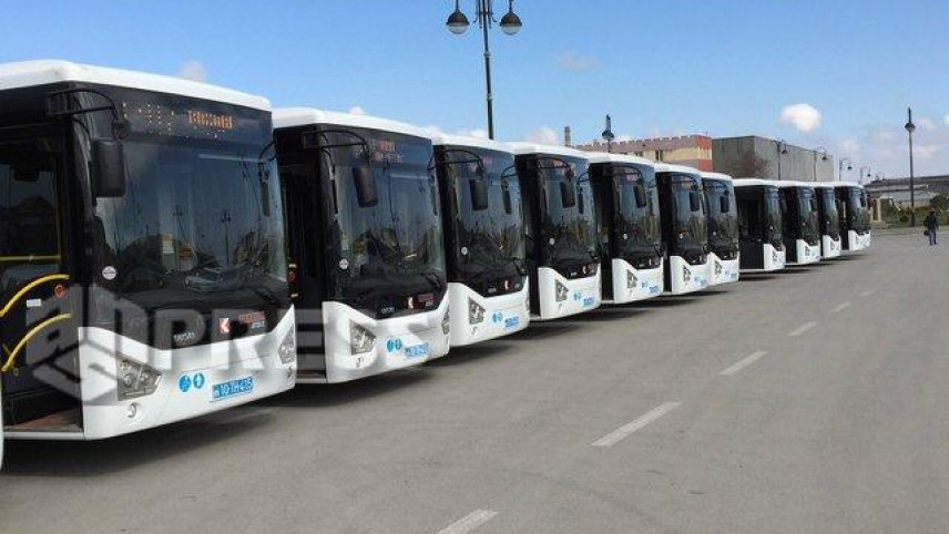 Bakının yeni «Avro-5» avtobusları gəldi