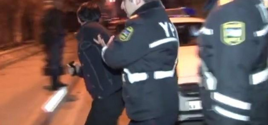 Bakıda "sərxoş polis" saxlanıldı – FOTO