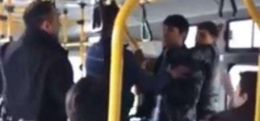 Avtobusda dava: "Niyə bərkdən gülürsən...?