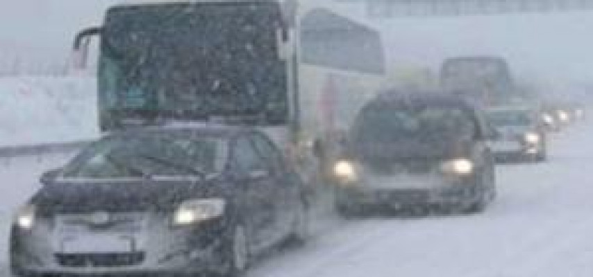 Qar yağdı; Quba-Xınalıq yolu bağlandı - YENİLƏNİB