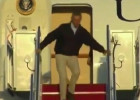 Obama az qala təyyarədən yıxılacaqdı