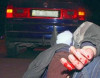 Avtomobillə polisin üzərindən keçdi - ASTARADA