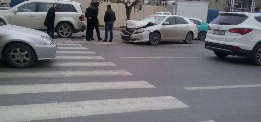 Prospektdə qəza - FOTO