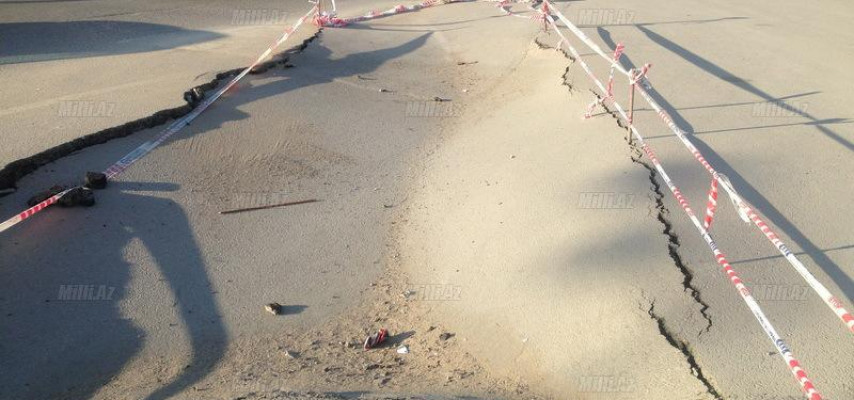 Bakıda yeni yöl çökdü – FOTO
