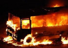 Bakıda 6 avtobus yandı