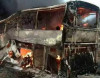 Avtobus yandı, 33 idmançı öldü