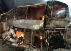 Avtobus yandı, 33 idmançı öldü