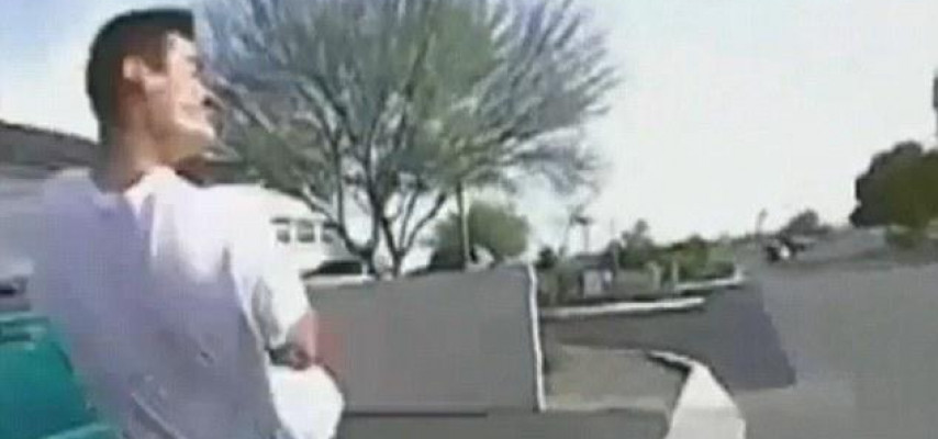 Polis yol kənarındakı adamı vurub atdı