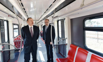 İlham Əliyev metroda
