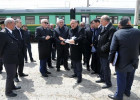 Cavid Qurbanov dəmiryolunda tikinti ilə tanış oldu