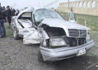 "Mercedes"in önünə çıxdı, əzildi: 2 yaralı