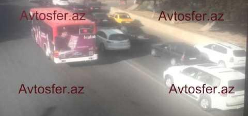Bakıda avtobusların dəhşətli oyunu