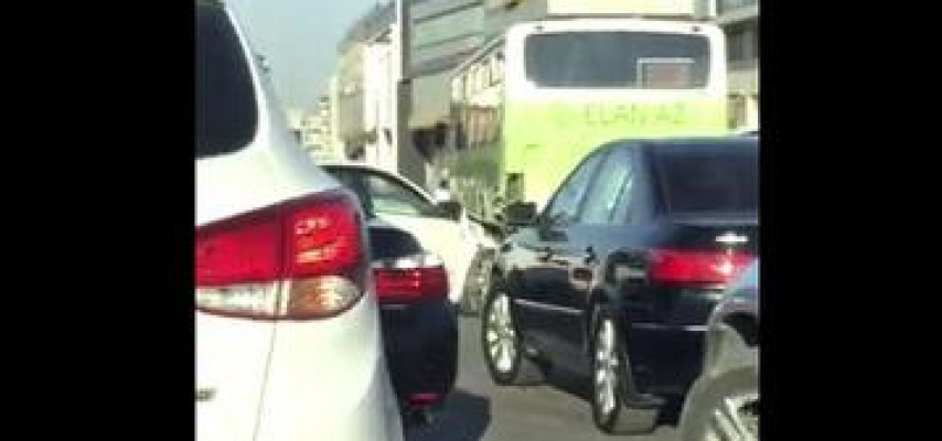 Sərnişin avtobusu qəza törətdi