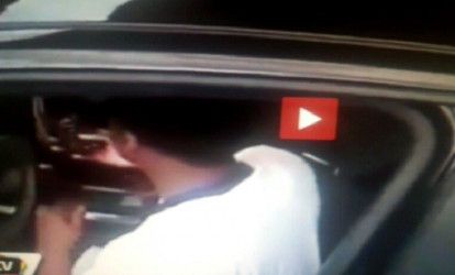 Sürücülük vəsiqəsi olmayan sürücü yol polisini sürüdü