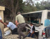 Sərnişin avtobusu qəzaya düşdü: xeyli yaralı var