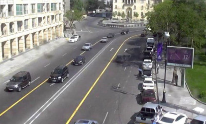 Bakının mərkəzi prospektlərindən biri bağlandı