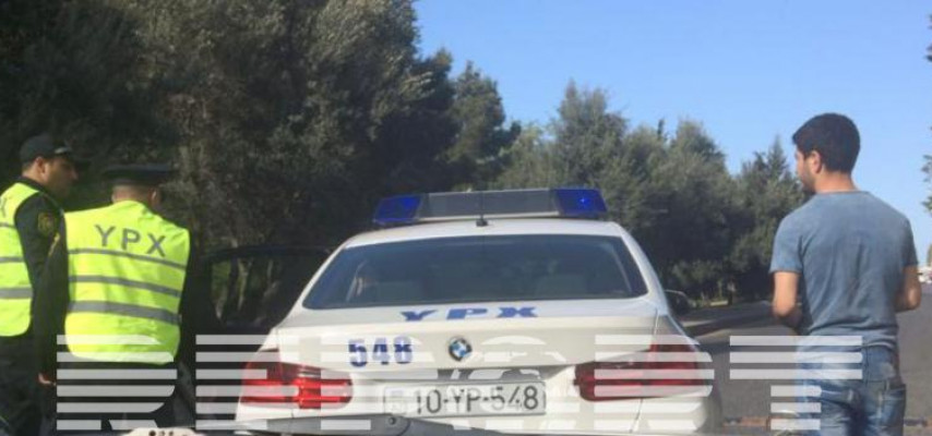 Yol polisi avtoxuliqanlıq edən sürücünü saxlayıb